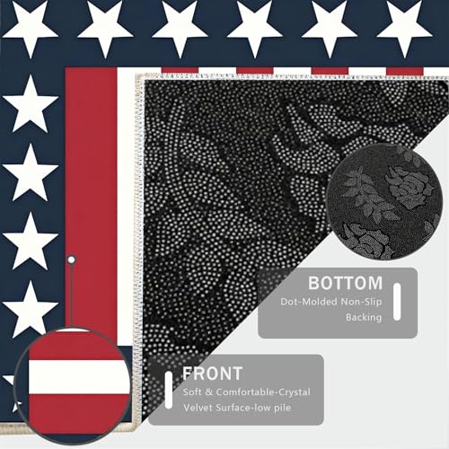 Tapete decorativo bandera americana 4x5 ft miniatura 7
