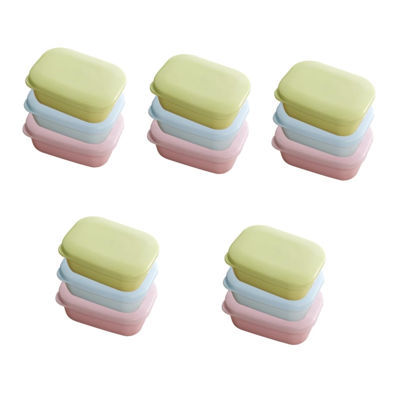 BESTOYARD 15piezas Contenedor De Jabón De Viaje con Tapa Caja De Jabón y Portátil para Baño y Exterior
