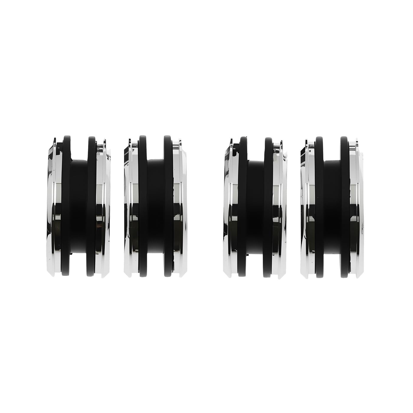 Kit hardware cromato per aggancio staccabile Harley Sissy Bars Boccole di aggancio adatto per modelli Harley 2003-2025 Flstc dotati di kit borsa laterale a sgancio rapido P/N 90200641a e accessori