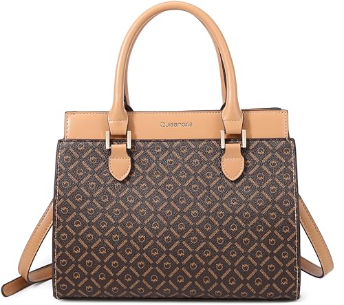 Queenoris PVC Tote Bag for Women, Top Handle Shoulder Bags Large Capacity Classic Satchel Designer Fashion Purses