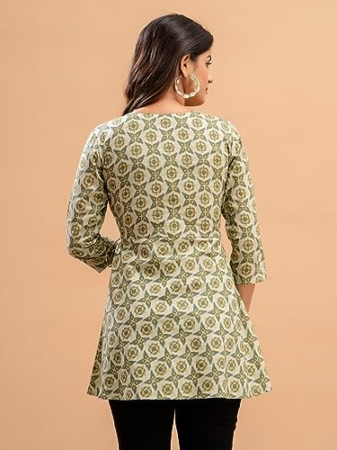 Image of feranoid Women Cotton Angrakha Kurti