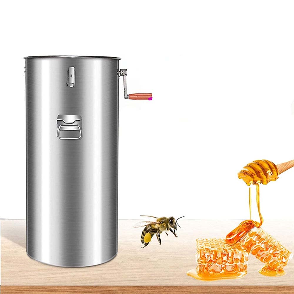 Handgeschnitzter Honigextraktor, 2 Frame Edelstahl-Bienenzubehör, Edelstahlenteilung Bienenstockzentrifuge-Ausrüstung