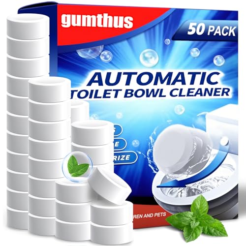 Automatic Toilet Bowl Cleaner Tablets,Bleach Descale&Deodorize-Tank Drop-In Tablets for Stain & Limescale Removal, Fresh Scent, Septic-Safe, Compatible with effective to use Works with Toilets -praise