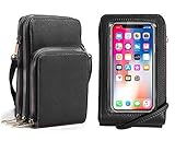 Geeignete Struktur: Diese kleine Umhängetasche für Frauen mit 1 Vordertasche, 4 Kartenfächern, 1 Handytasche, 1 Fachtasche und 1 Fotosteckplatz. Drei Reißverschlusstaschen erleichtern und sicherer die Organisation. Sie können kleine Powerbanks, Kreditkarten und Schlüssel aufbewahren , Lippenstifte, Mascara, Kopfhörer, Bargeld und andere Kleinigkeiten. Leicht und leicht zu tragen.