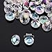 Hicarer 4000 Pieces Clear Diamonds Crystals Acrylic Gems Wedding Table Scattering Gemstones Christmas Party Decorations Bridal Shower Masquerade Vase Fillers(Crystal AB,6 mm)
