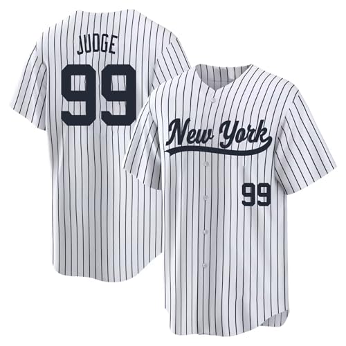Judge Jersey New York White Mens Baseball Stitched
