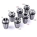 ATOPLEE ER11 Collet Set,7pcs Spring Collet Set for CNC Engraving Machine and Milling Lathe Tool,1/8 1/4 1/16 3/16 3/32 5/32 7/32 Inch