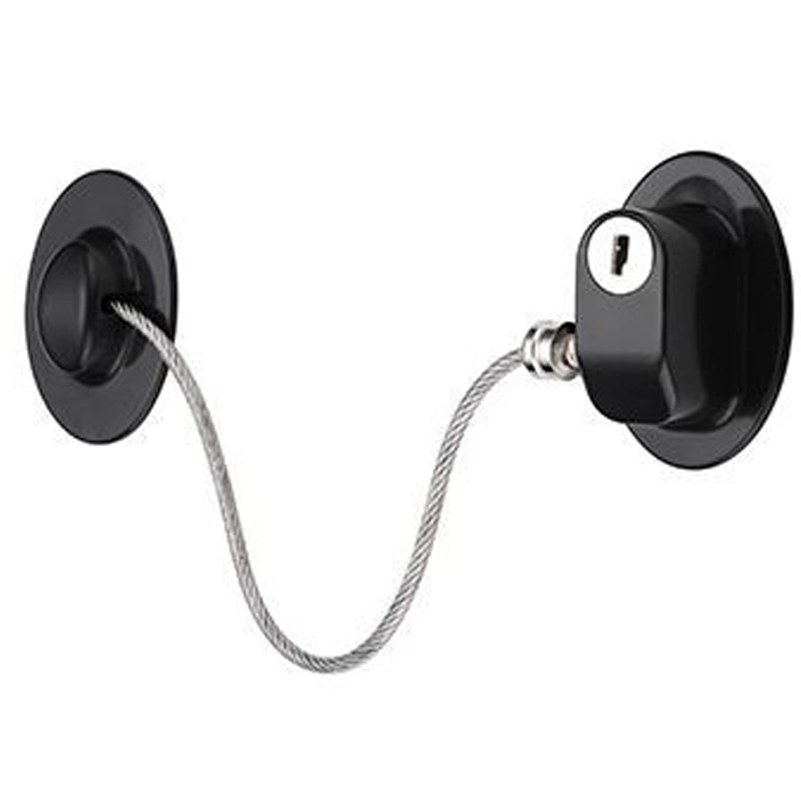 Ocmoh Black Child Window Restrictor Casement Security Lock Kids Prevent Children Falling Window Lock Protection Window Latch For Windows 2 Pack(Size:2pcs,Color:black)