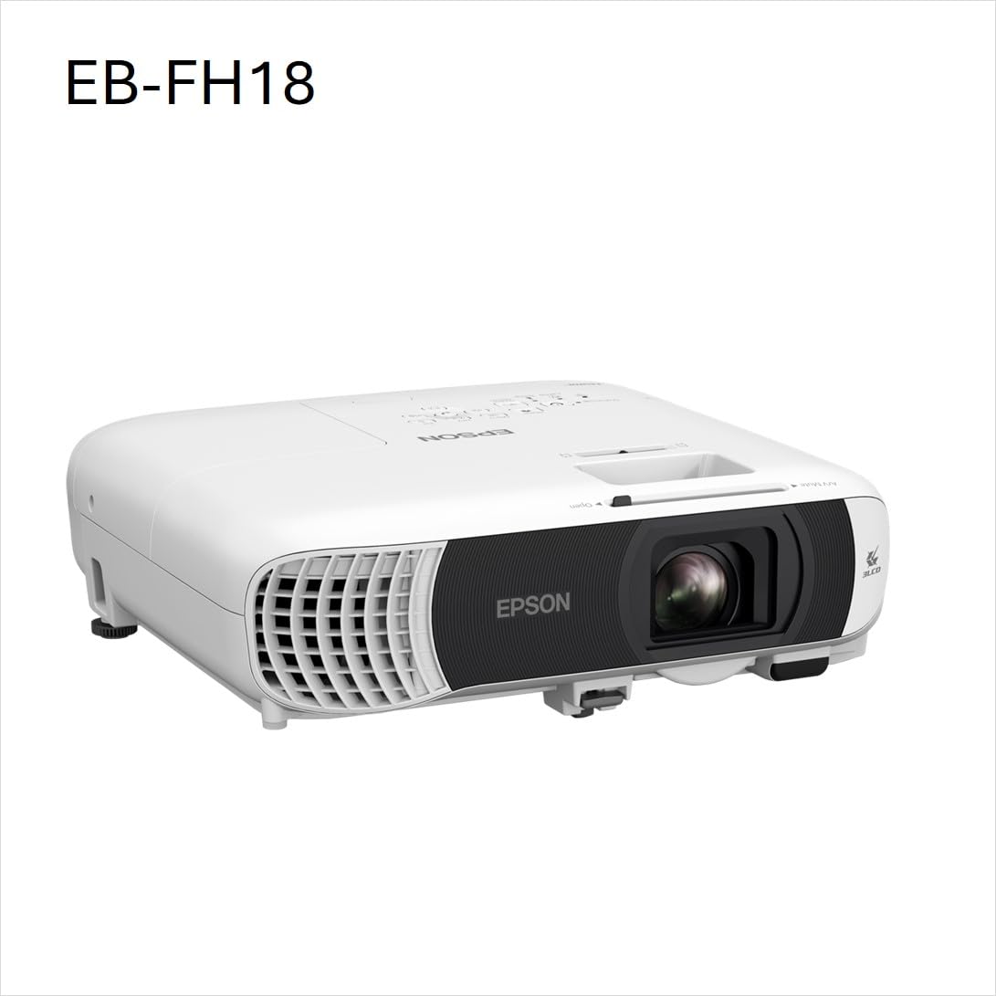 Le EB-FH18 est un projecteur à lampe Full HD abordable avec 2 ports HDMI, du Wi-Fi et de la compatibilité avec Apple AirPlay 2, offrant une taille d’image jusqu’à 7,72 m et 4 100 lumens de luminosité.