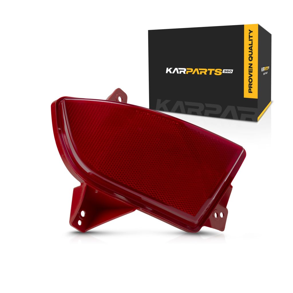 KarParts360 For Honda Pilot 2019 2020 2021 2022 Bumper Reflector Driver Side | Rear | CAPA | Red Lens | Plastic | Replacement For HO1184122,
