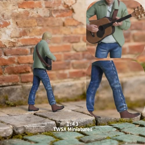 Figura Boy tocando guitarra escala 1:43 miniatura 6