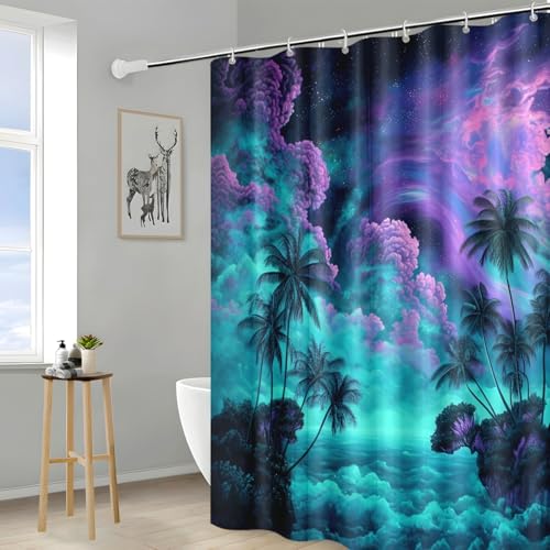 Rideau de douche polyester haut de gamme imperméable 180x200 cm - 3