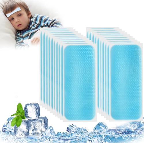 Fieberpflaster, 20 Stück Fieberpflaster für Kinder, Fieber-Kühlpads für...