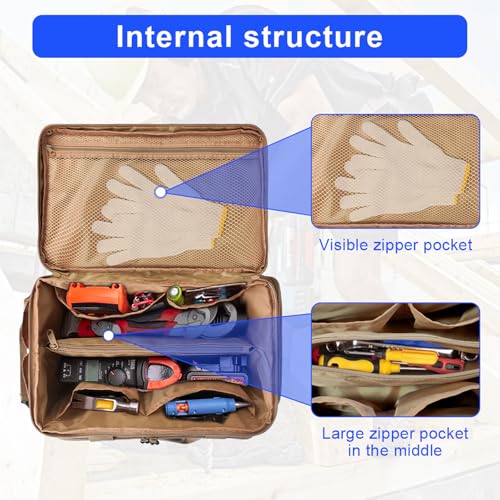 Sac à outils électricien en polyester robuste pour le transport