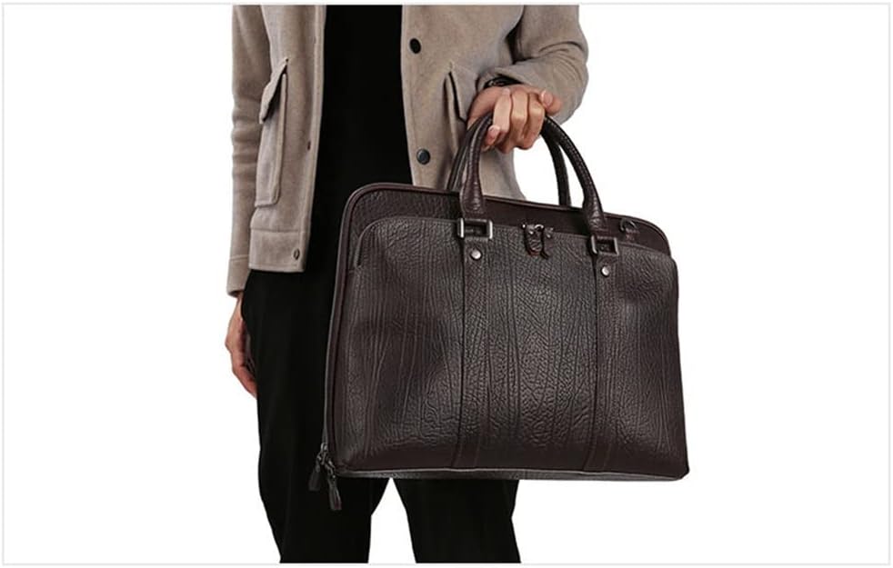Business Men's Handbag Briefcase 15.6 Inch Shoulder Crossbody Bag Leather Men's Bags Computer Bag