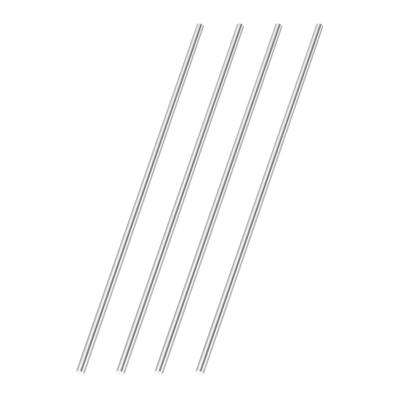QUARKZMAN 4 sztuki 150 mm długości, okrągła stal o średnicy 3 mm, pręty ze stali HSS masywne metalowe pręty do majsterkowania, domu, ogrodu, modelarstwa, budowy maszyn, warsztatu przemysłowego