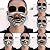Missli Novelty Dogs Print Face Mask Bandanas, 3D Printed Reusable Mouth Covering, Fashion Protective, Washable, Breathing, Full Face Anti Dust (E)