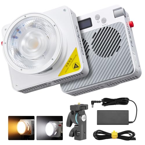Godox ML100Bi Luce LED Tascabile 120W – Bicolore 2800-6500K, Con Riflettore E Controllo APP