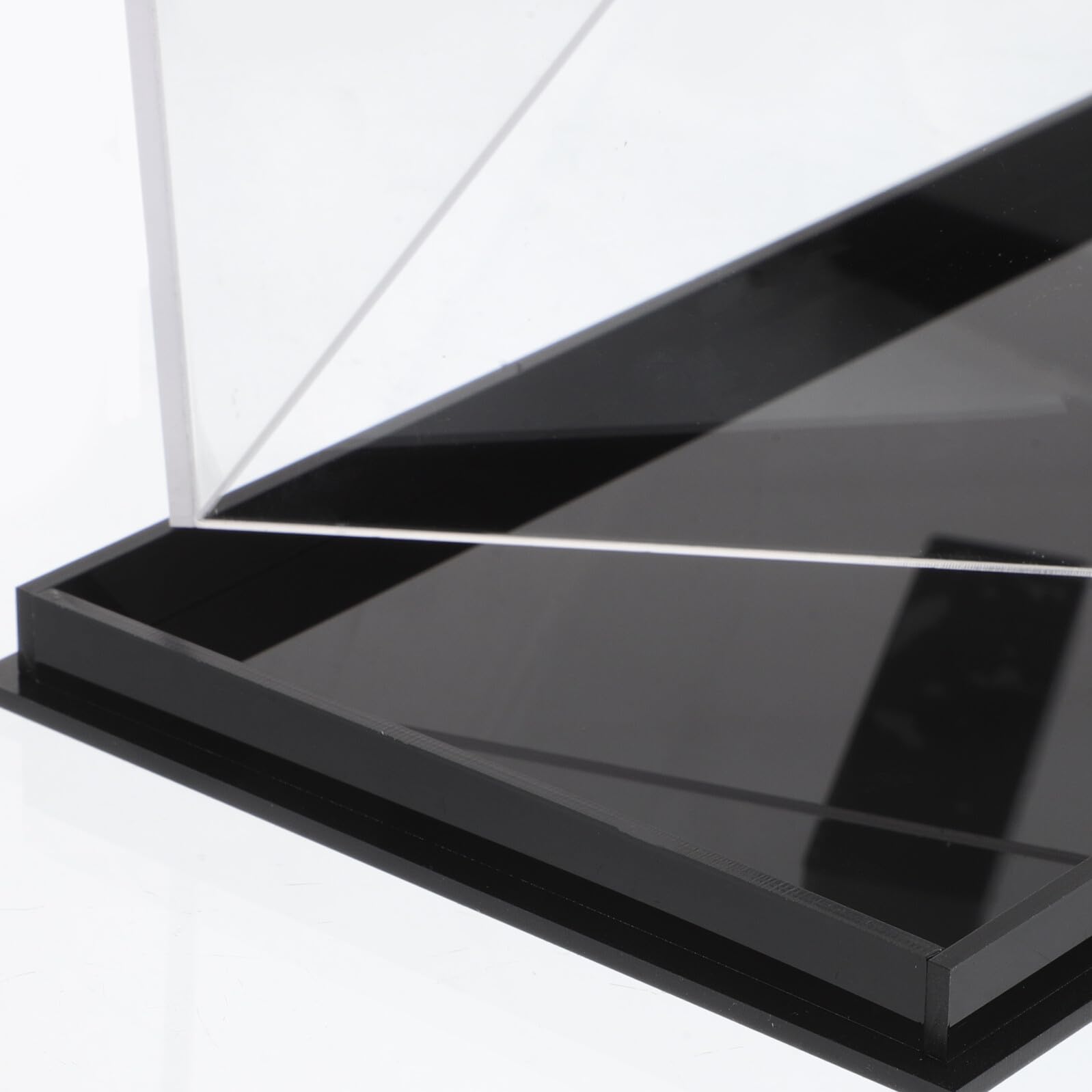 Rechteckiger Kuchenbehälter aus Robustem Acryl mit Transparentem Deckel und Glänzend Schwarzem Boden Multifunktionale Tortenplatte für Kuchen und Desserts für Küche und Bäckerei