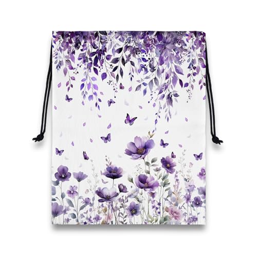 Image of Gymnastics Grip Bag Botanical Flower Gymnastics Pouch String Gym Athlete Bag