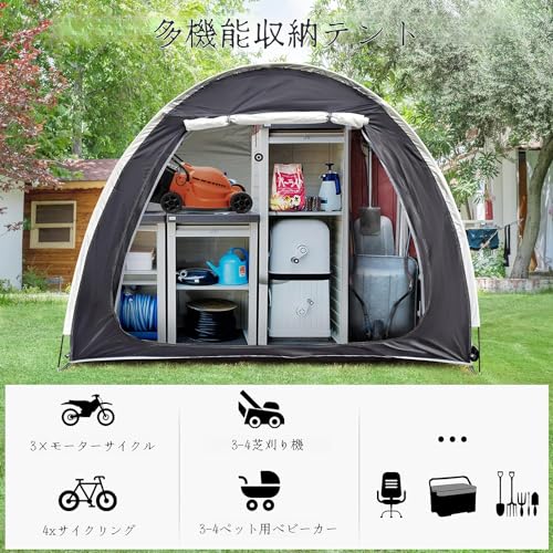 Carpa para bicicleta impermeable plegable tamaño 210x150x165 cm miniatura 7