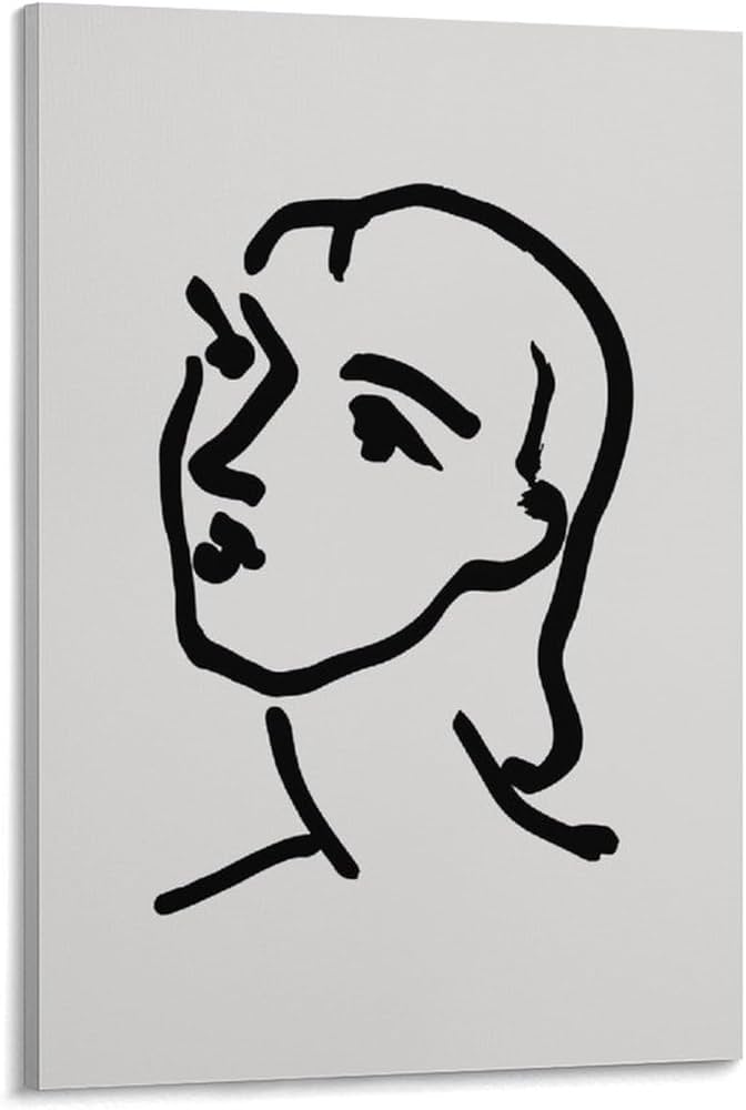 【真作】アンリ・マティス「女性の肖像」リトグラフ 版画 絵画 抽象画 アンリ・マティス 「女の顔・III」 | | アトリエ・ブランカ