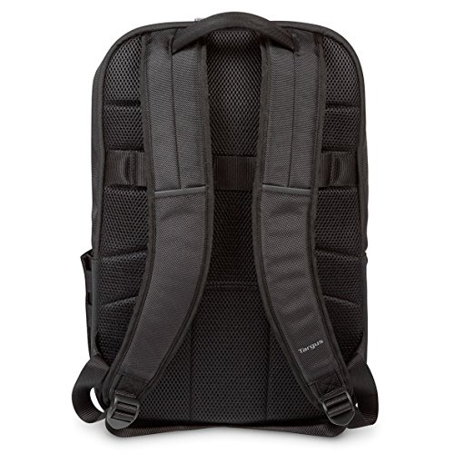 Targus CitySmart Advanced Travel Business Commuter Laptop Backpack with Multiple Pockets, Back Panel Support, Trolley Strap, Protective Sleeve fits 12.5-15.6-Inch Laptop, Black/Grey (TSB912EU)