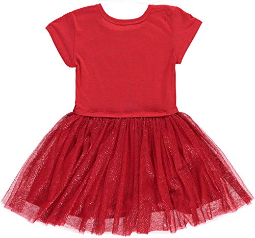 Disney Girls Red Minnie Mouse Dress- Minnie Mouse Tulle Tutu Dress- Sizes 4-162