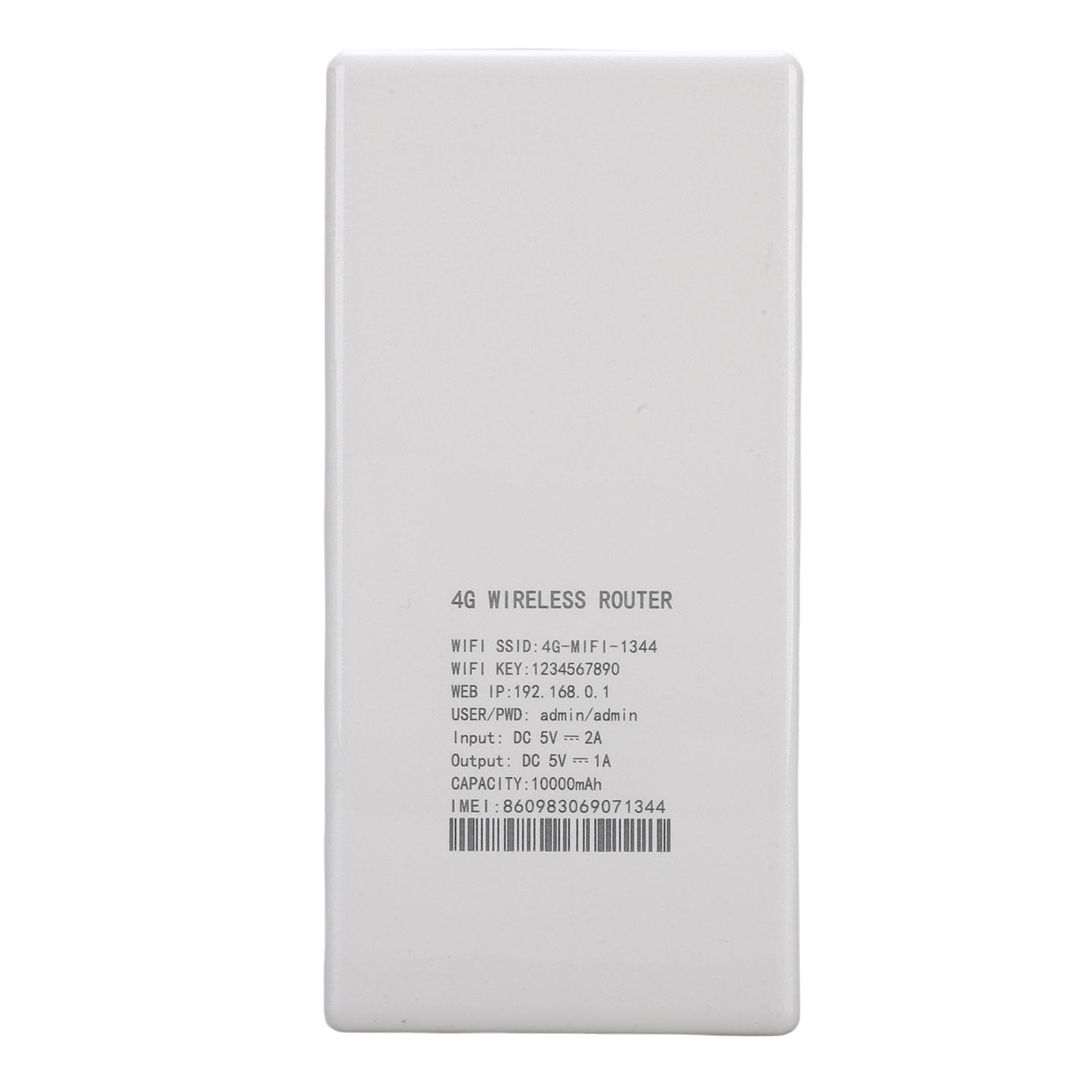 VBESTLIFE Enrutador WiFi Portátil 4G LTE para Viajes, Dispositivo de Punto de Acceso Móvil de 150 Mbps con Ranura de Tarjeta SIM, Puerto WAN RJ45 WAN, 10000mAh