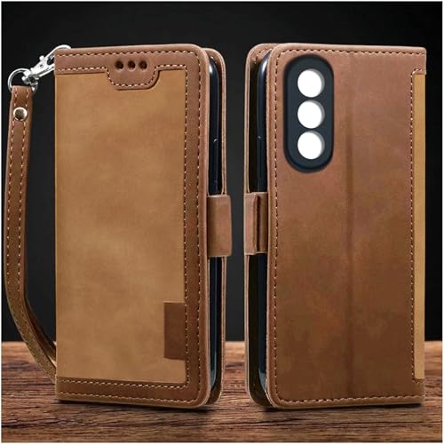 Image of Excelsior Flip Cover for Oneplus Nord 5 | Premium PU Leather | 360 Degree Protection (Coffee)