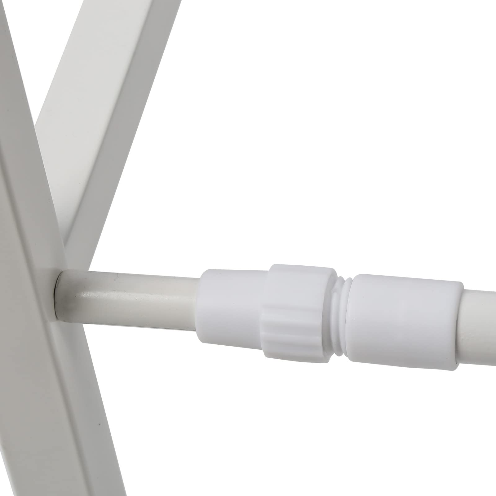 OHMG Mensola da ufficio, altezza regolabile, ripiano da scrivania da appoggio, ripiano portaoggetti in ferro, supporto per display multiuso, supporto per stampante(bianco (40/64 x 36,5 x 45 cm)