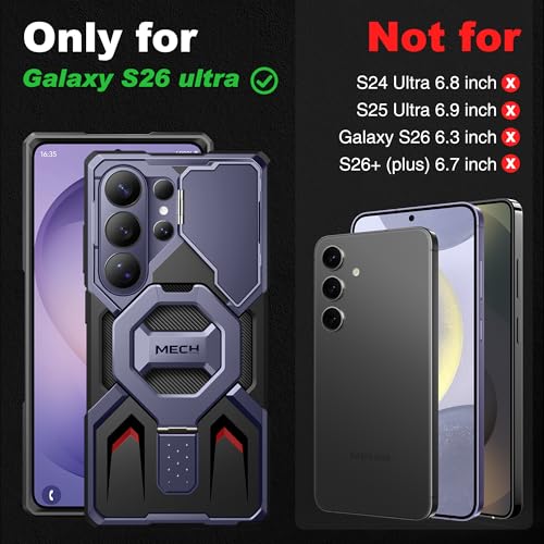 Image of TONGATE for Samsung Galaxy S26 Ultra Case with Magnetic Stand,Cobalt Violet