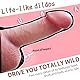 Kleine Realistische Dildos für Anfänger, Fanmorph Real Thick Dildo, Lifelike Silikon Adult Sex Toys für G-Punkt Stimulator Dildos, Starke Saugnapf Dildo für Hands-Free Play (Honig)
