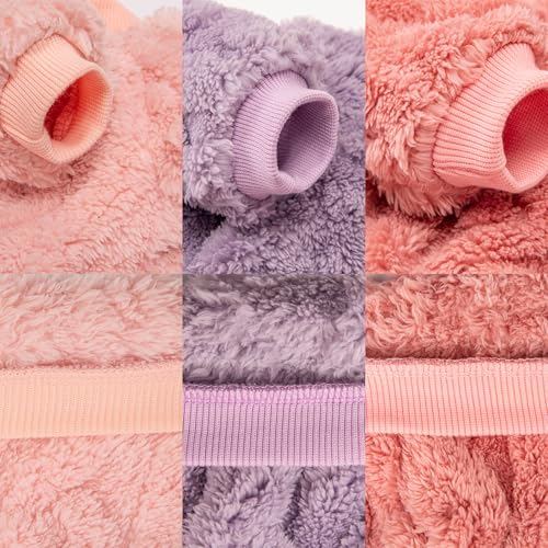 Dog Sweater, 3 Pack Dog Sweaters for Small Dogs or Cats, Girl or Boy, Warm Dog Clothes Shirt Coat for Winter Christmas (Pink, Purple, Rose Red, Small) - Image 7