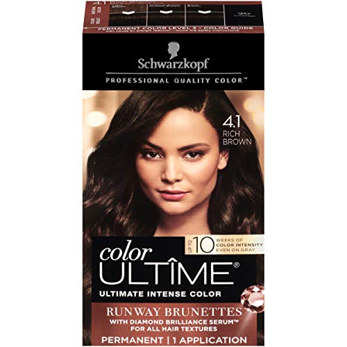Schwarzkopf Color Ultime Hair Color Cream, 4.1 Rich Brown