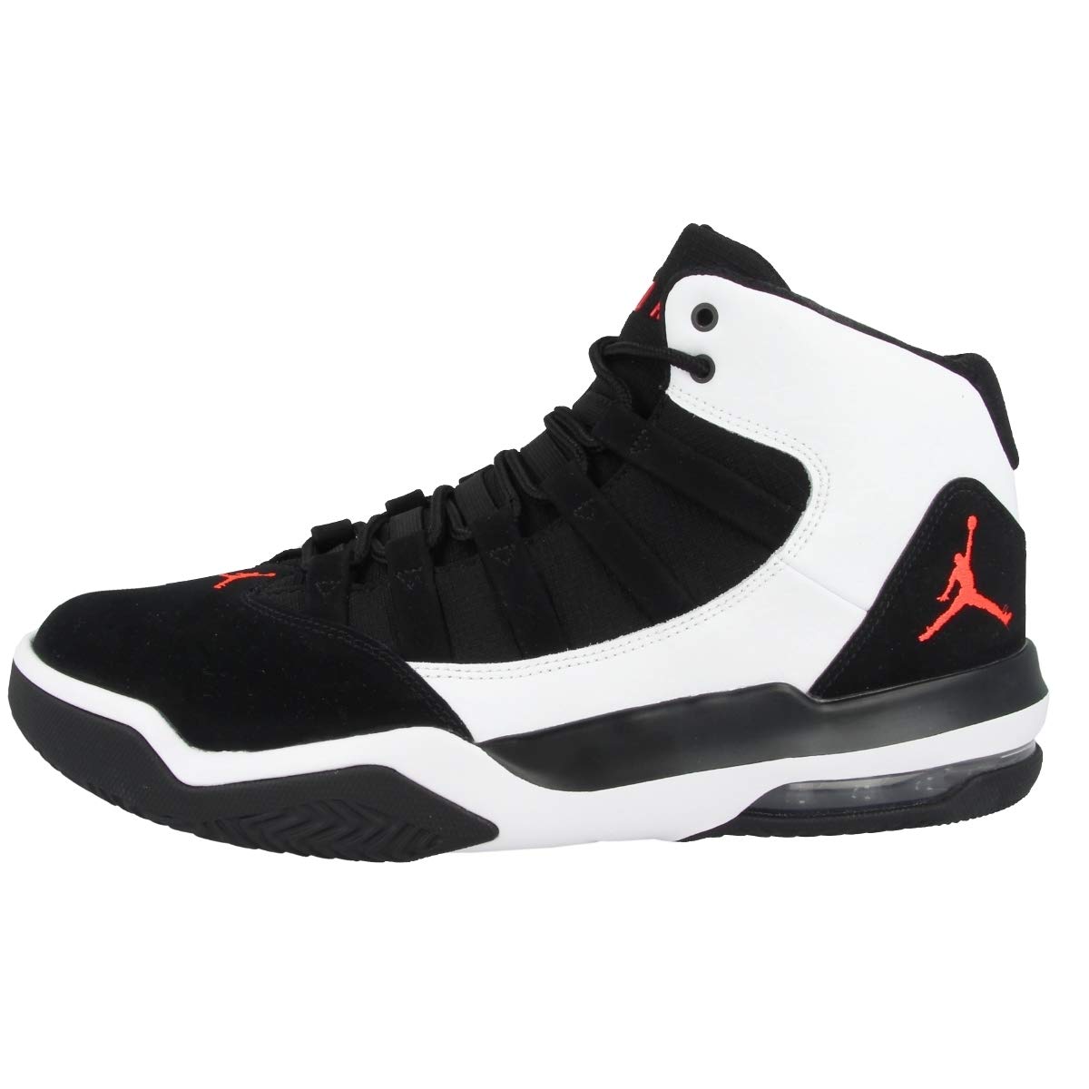 NIKE Jordan Hombre MAX Aura Synthetic Leather White Black Infrared 23 Entrenadores 46 EU