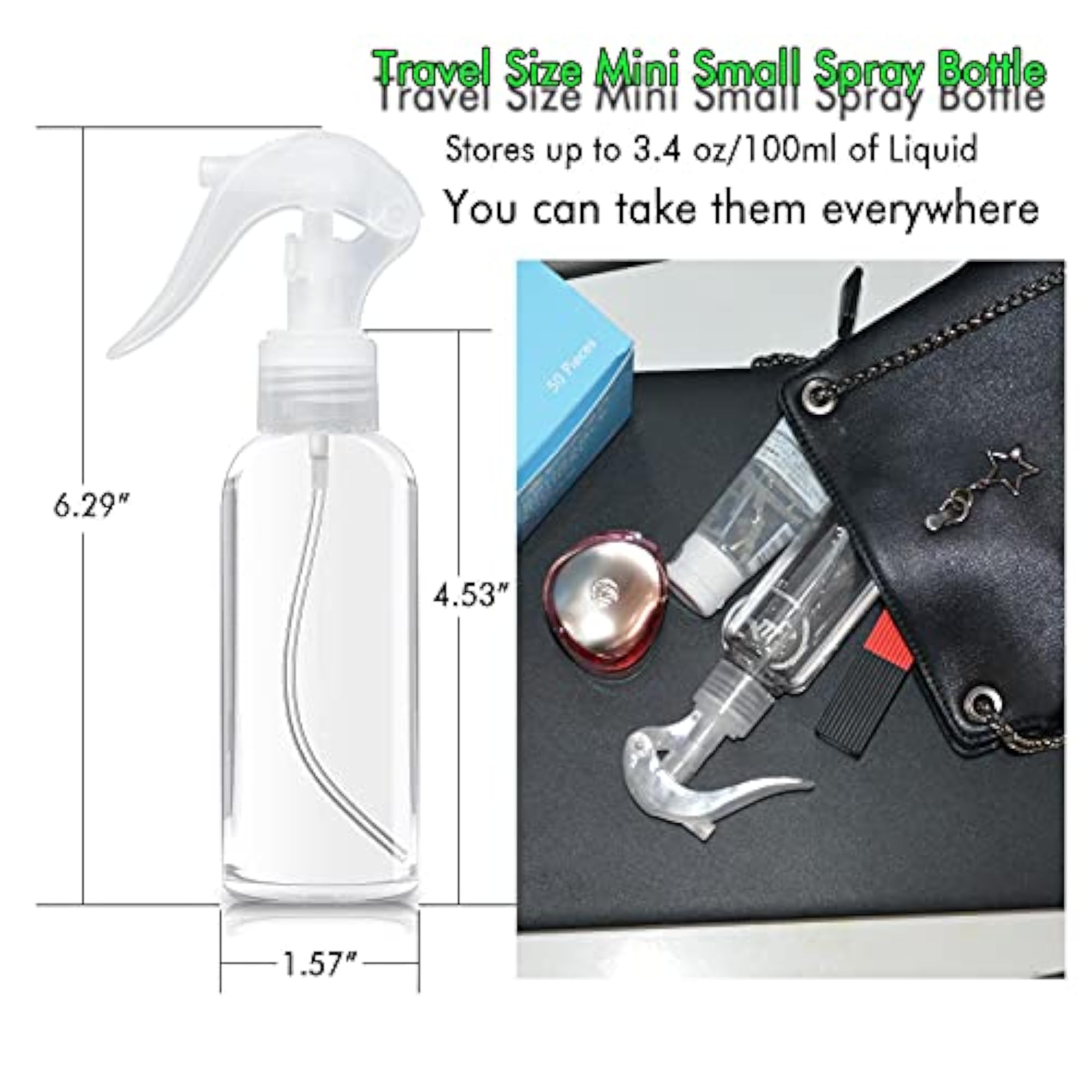 Small Spray Bottles, Hair Spray Bottle 100ml