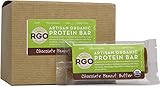 Raw Green Organics - Artisan Organic Protein Bar - Chocolate Peanut Butter - Box of 12