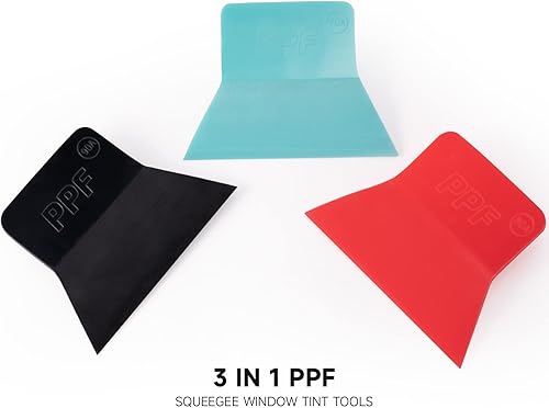 Miniatura 3 de FOSHIO PPF - Herramienta de envoltura de vinilo para escobilla de goma, 3 en 1, de diferente dureza, rascador de goma antiarañazos, de poliuretano