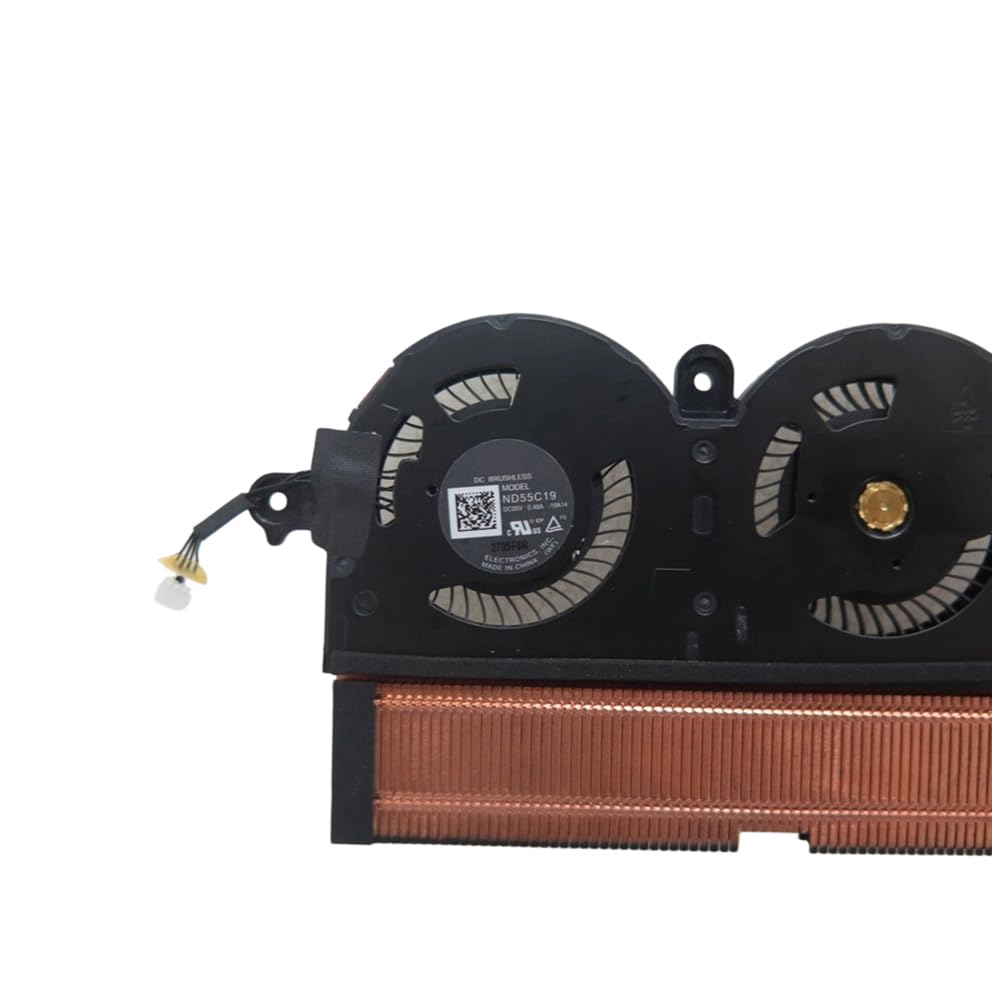 FRUPART New for DELL XPS 13 7390 0WCX2D WCX2D AT2Q0001DT0 ND55C19-19A14 EG50040S1-CP91-S9A DC5V Laptop Heatsink&Fan