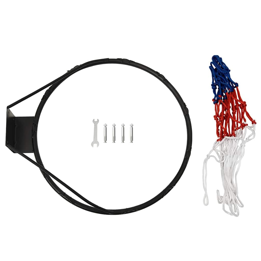Genérico Aro de Baloncesto Acero Negro 45 cm,Aros de baloncesto-93659