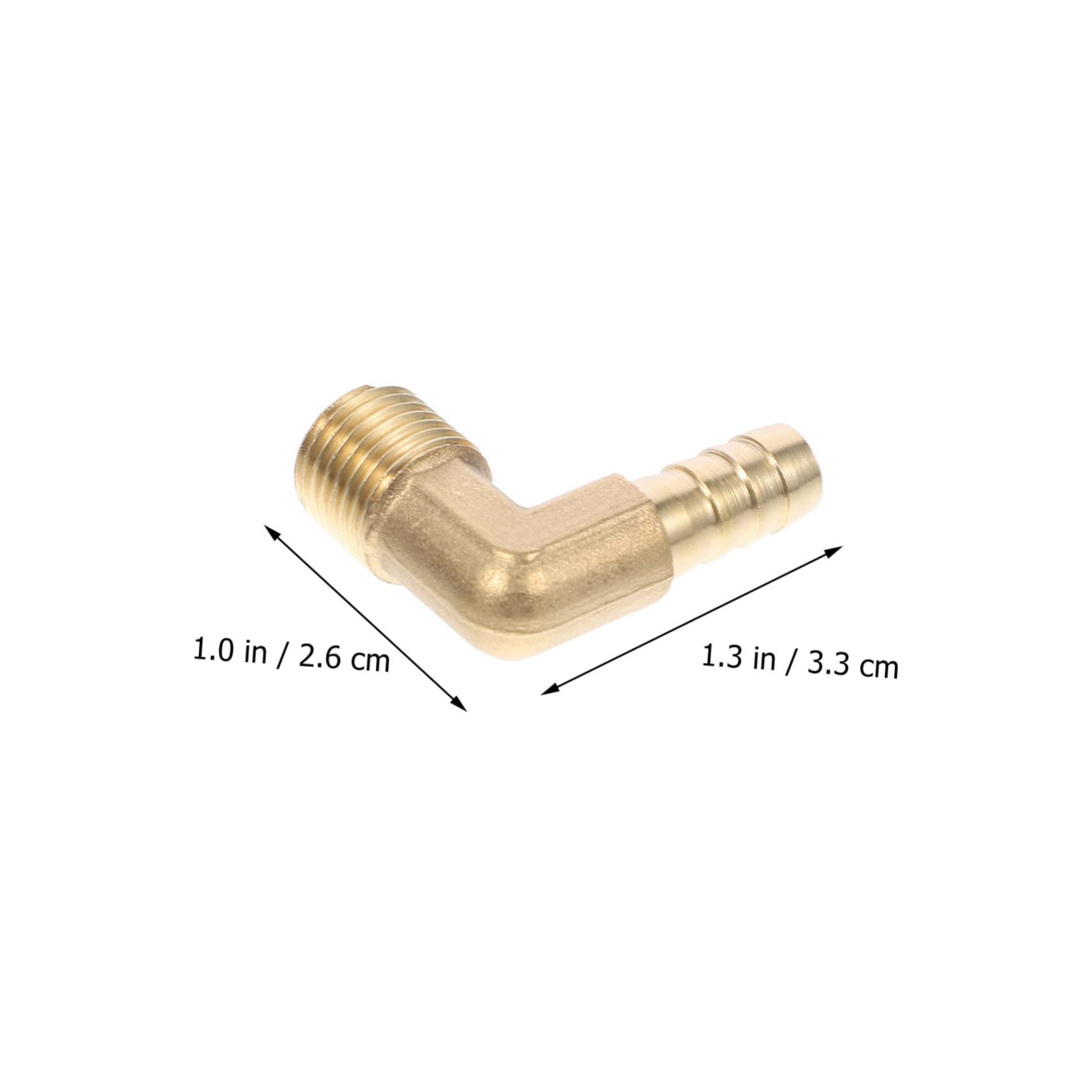 DOITOOL 16piezas Conector De Manguera De Codo De Cobre Aire Accesorios Pneumáticos De Instalación Sencilla y Resistente Alta Presión Compatible y Tubos