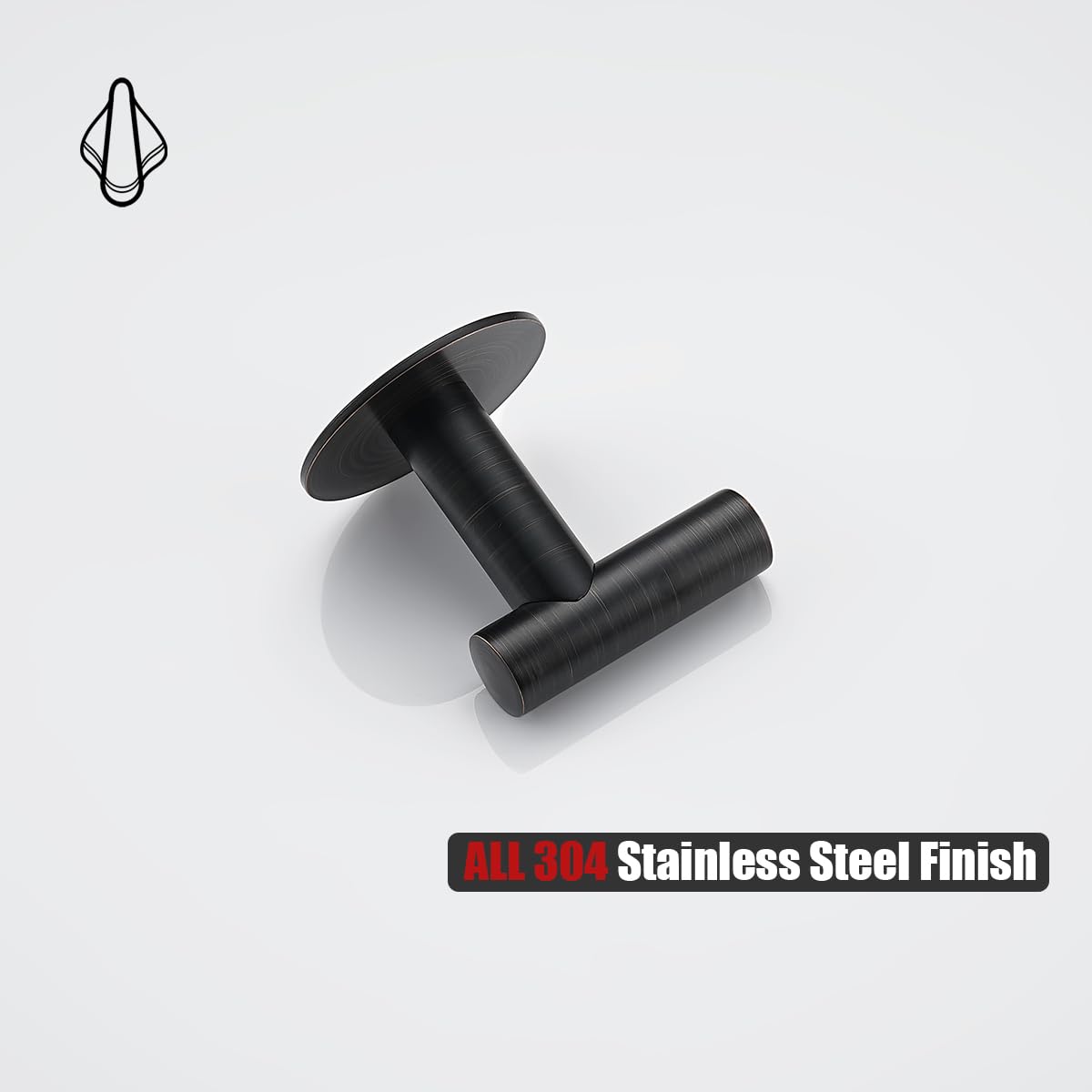 JQK ATH110-ORB-P4 - Ganchos Autoadhesivos para Colgar Toallas, Colgadores Adhesivos Resistentes para Pared, sin Taladro, para Baño, Cocina, Garaje, Paquete de 4, Acero Inoxidable 304, Bronce Aceitado