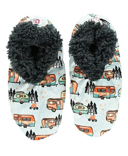 Image of Lazy One Fuzzy Feet Slippers for Women, Cute Fleece-Lined House Slippers, Cute Slipper Socks