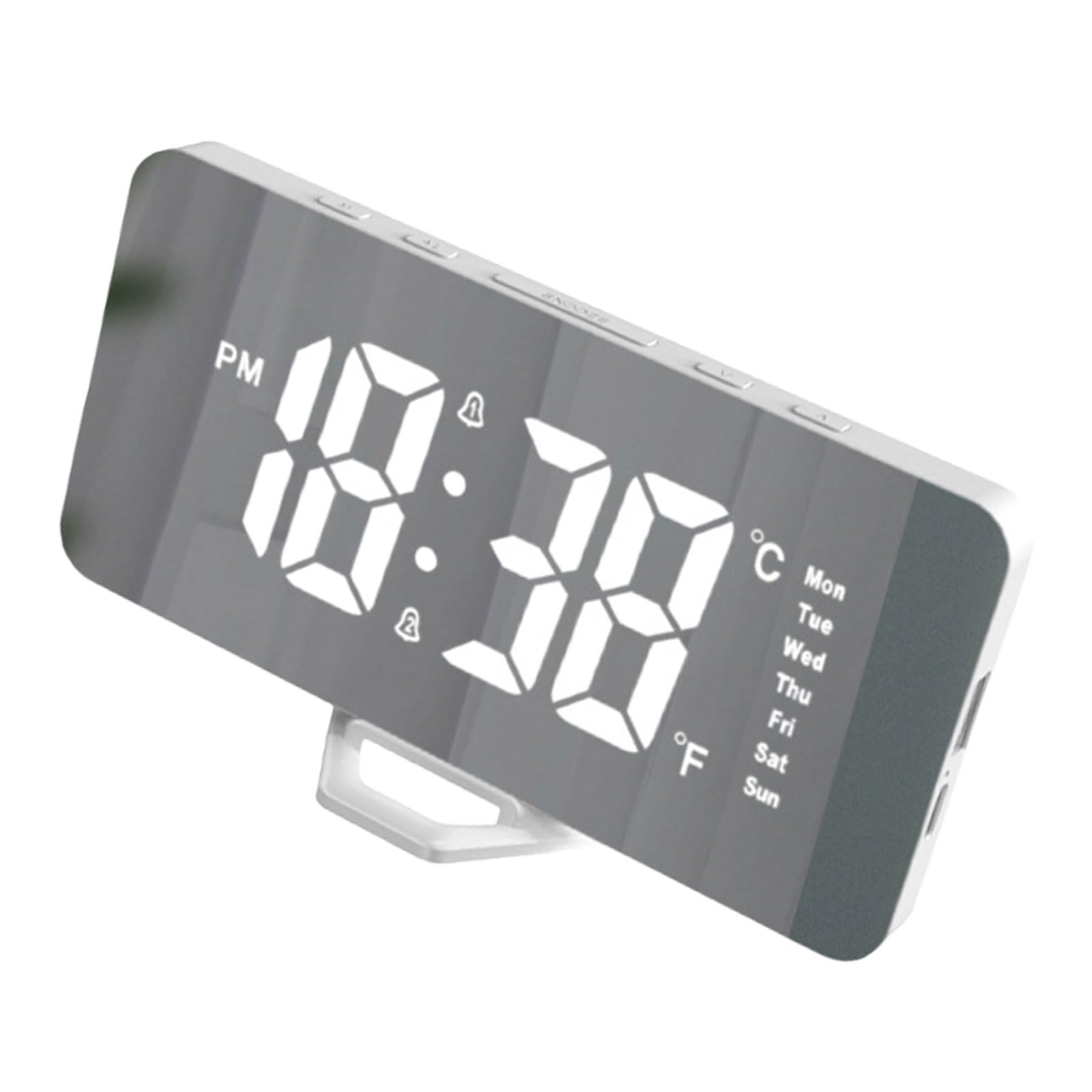 Kalttoy Contemporary LED Digital Clock with Temperature, Snoozes Function for Daily Routine Digital Alarm Clock Number Bedsides