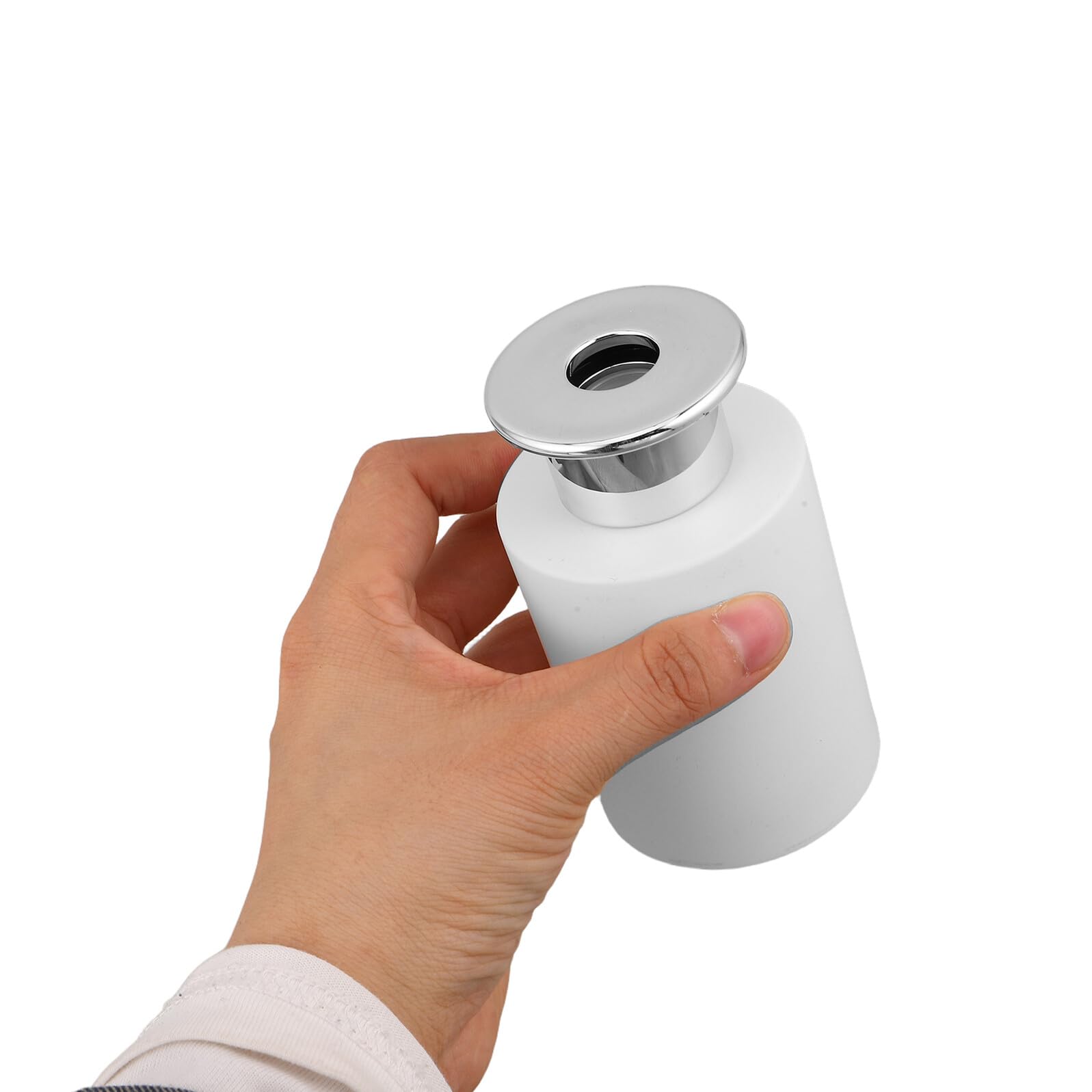 Alasum 4 Pezzi Bottiglia Diffusore per Aromi in Vetro Bianco Opaco 120ml Tappo a Forma di Fungo, Evaporazione Controllata e Design per Ambienti Domestici e Camere da