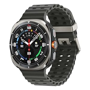 Samsung Galaxy Watch Ultra 47mm LTE AI Smartwatch w/Energy Score, Wellness Tips, Heart Rate Tracking, Sleep Monitor, Fitness Tracker, GPS, 2024,Titanium Silver [US Version, 1Yr Manufacturer Warranty]