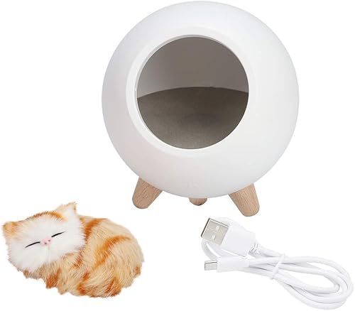 Miniatura 1 de Lámpara de casa de gatos, bonita luz nocturna de gato, lámpara LED de atmósfera para dormitorio, 1200 mAh, recargable por USB, amante de los gatos,