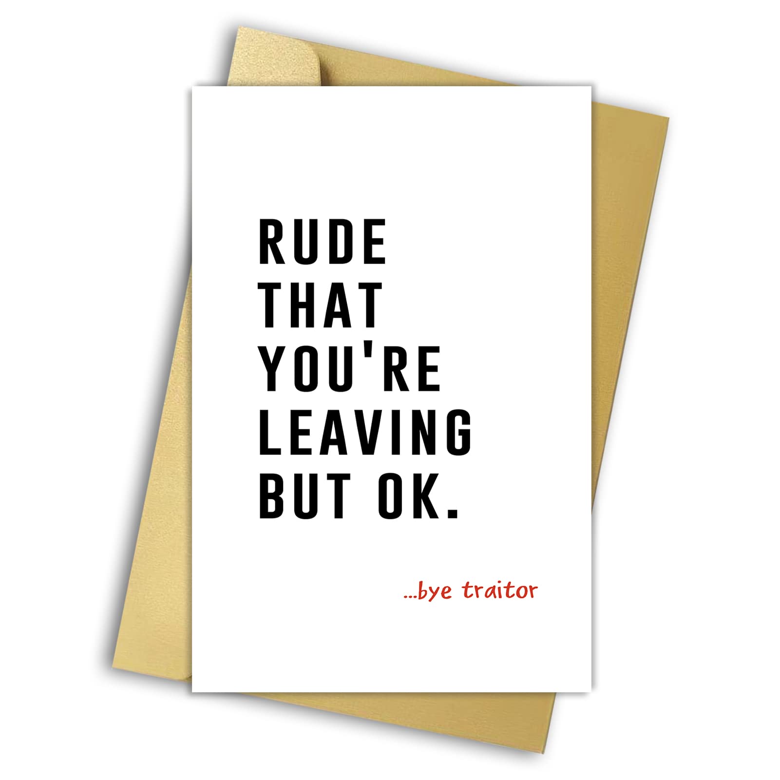 Huameigf Rude Coworker Leaving Card