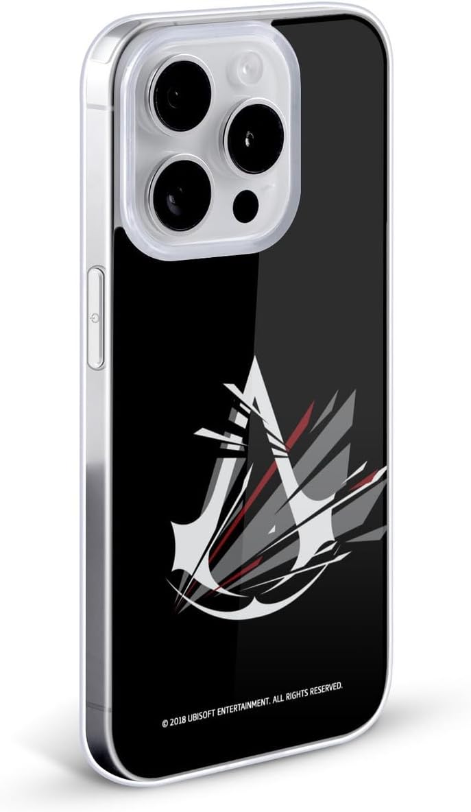 Head Case Designs Officially Licensed Assassin's Creed Shattered Logo Gel Case [Military Grade Protection] Compatible with Apple iPhone 17